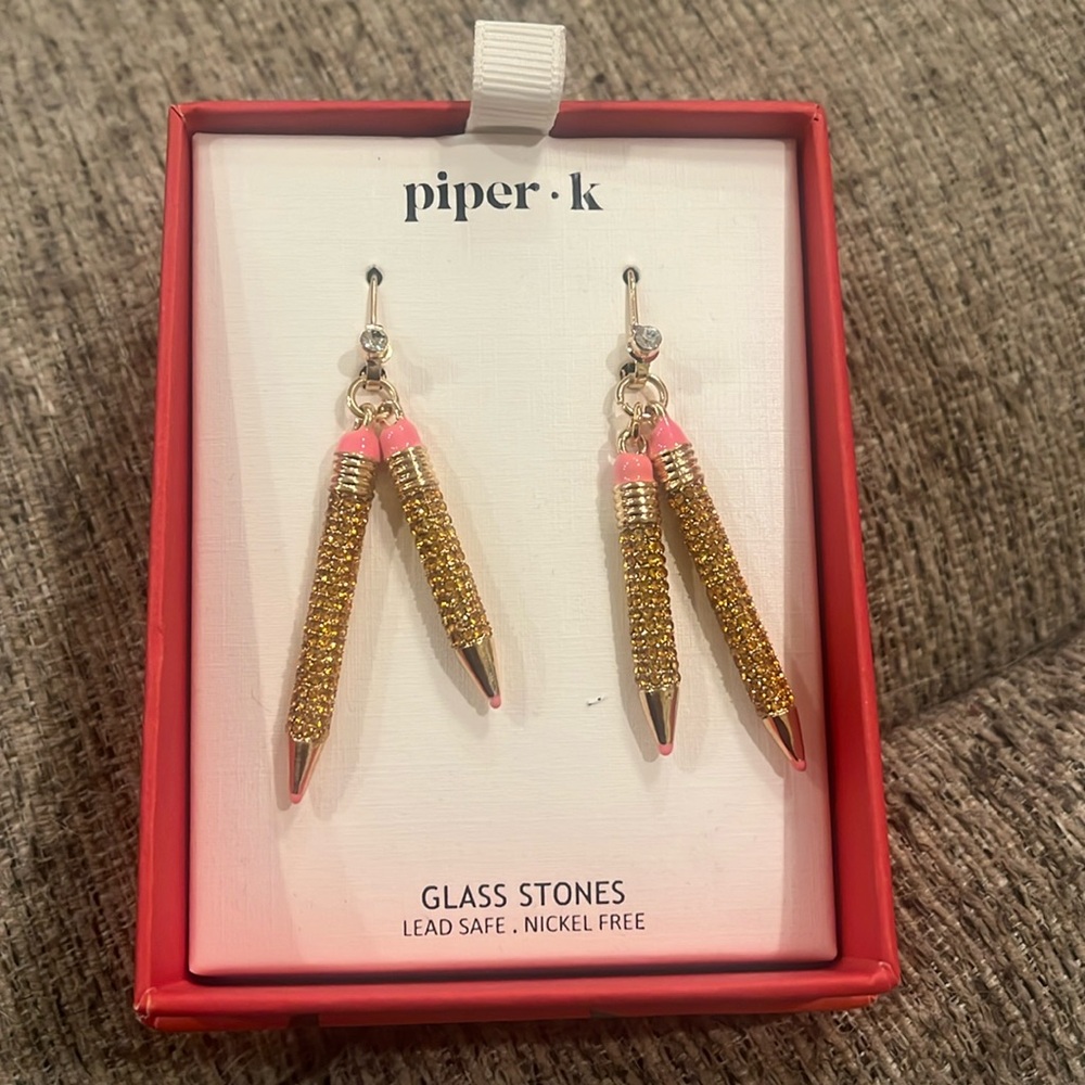 Piper-K pencil earrings